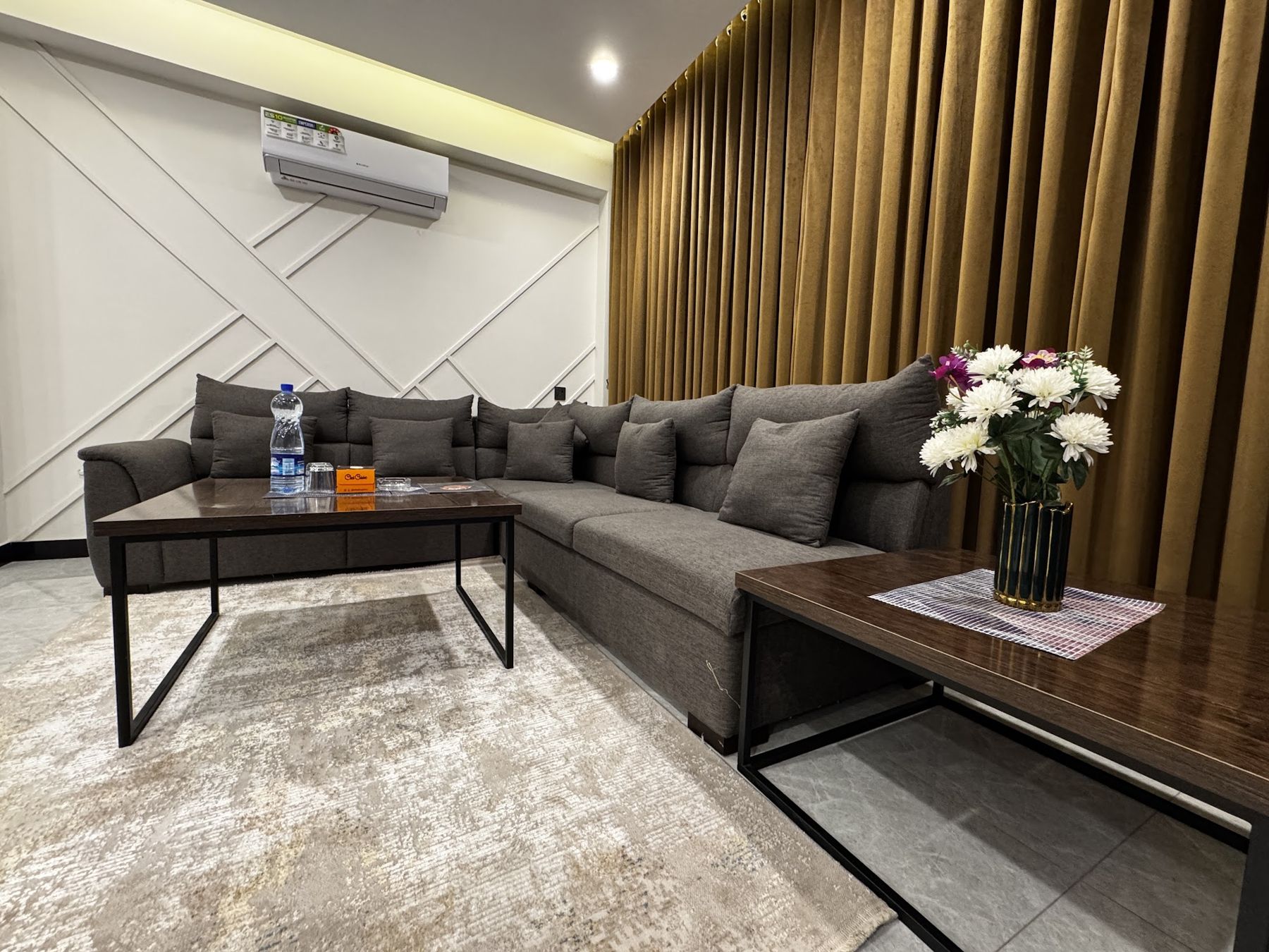 Lounge of a Hostello co-hosted studio in Murree